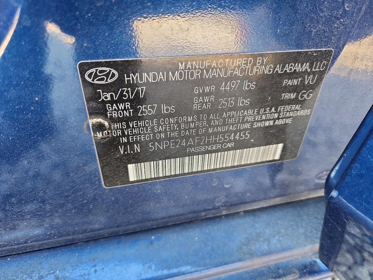 2017 Hyundai Sonata se