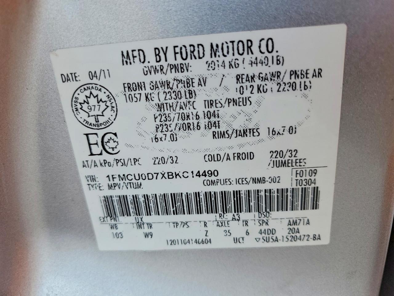 2011 Ford Escape xlt