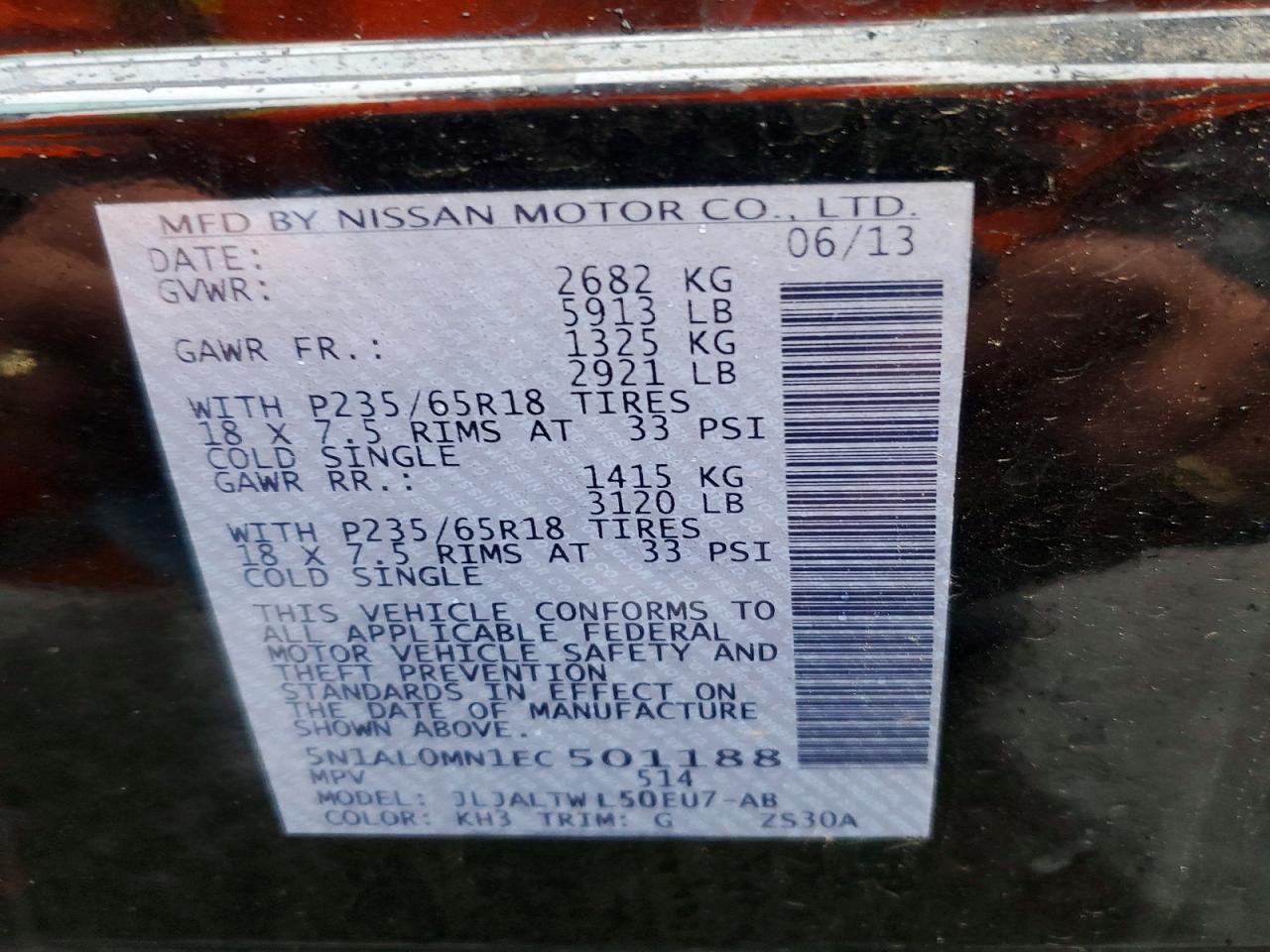 2014 Infiniti Qx60 Base