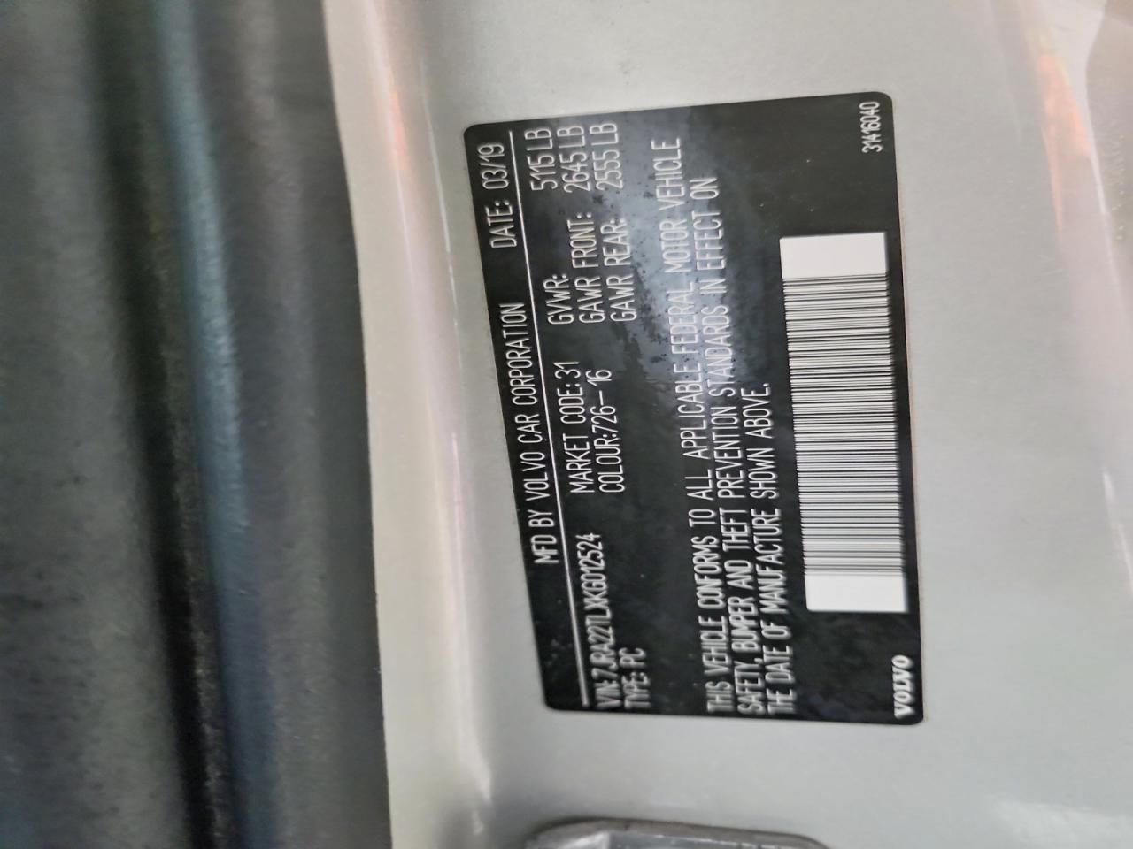 2019 Volvo S60 T6 Inscription