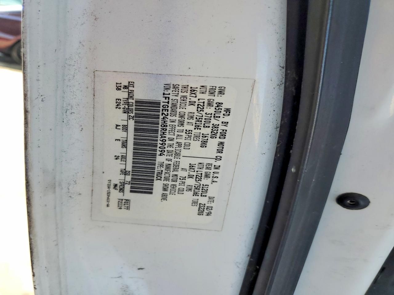 1994 Ford Econoline E250 Van