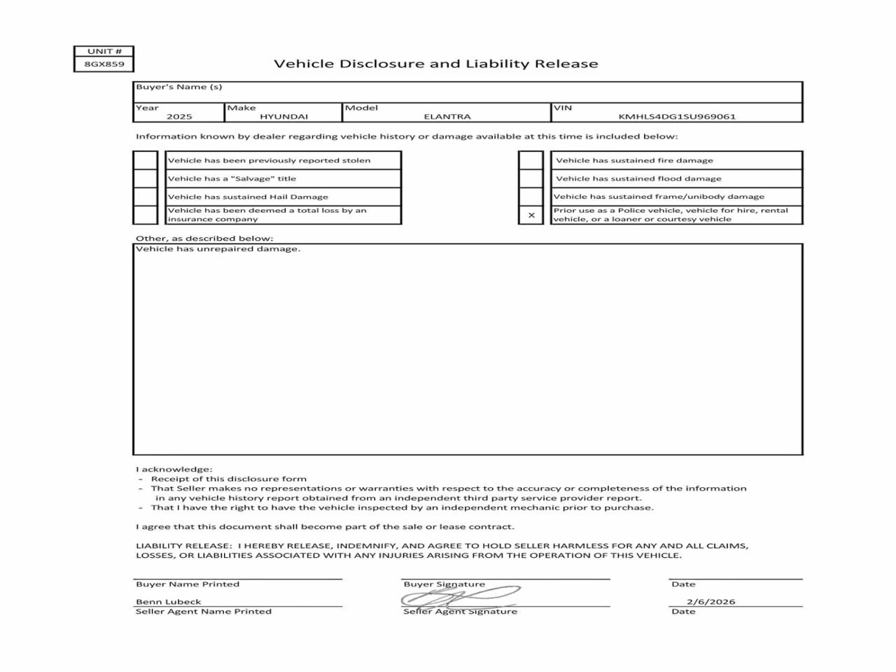 2025 Hyundai Elantra sel