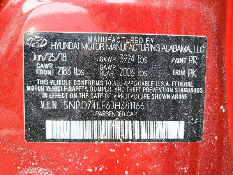 2018 Hyundai Elantra se