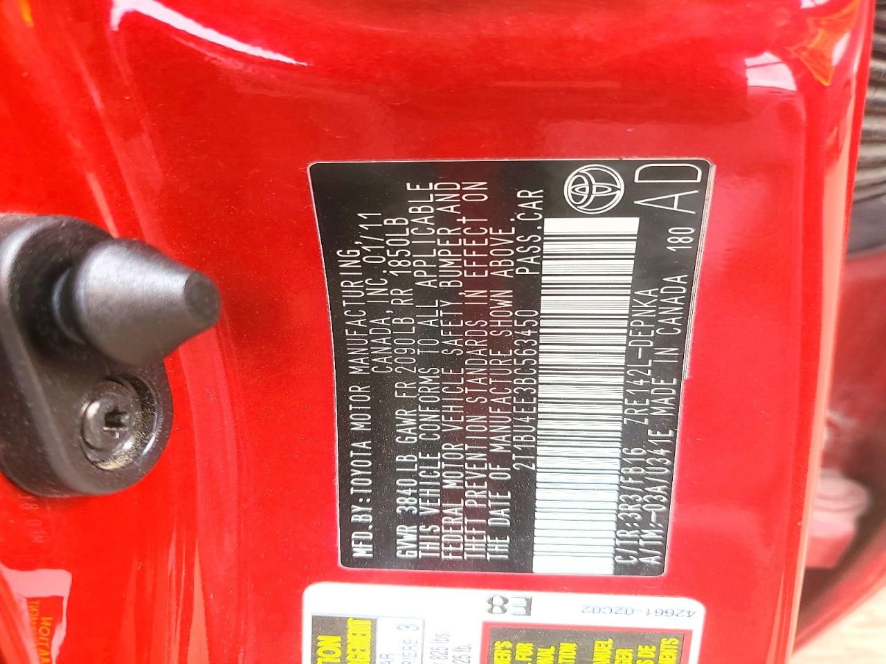 2011 Toyota Corolla Base