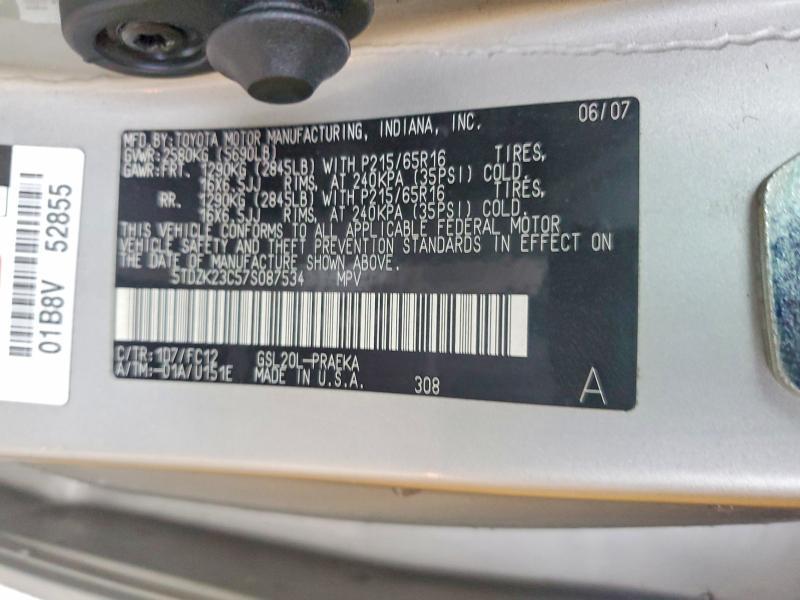 2007 Toyota Sienna ce