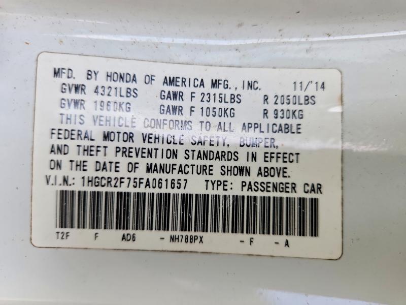 2015 Honda Accord ex
