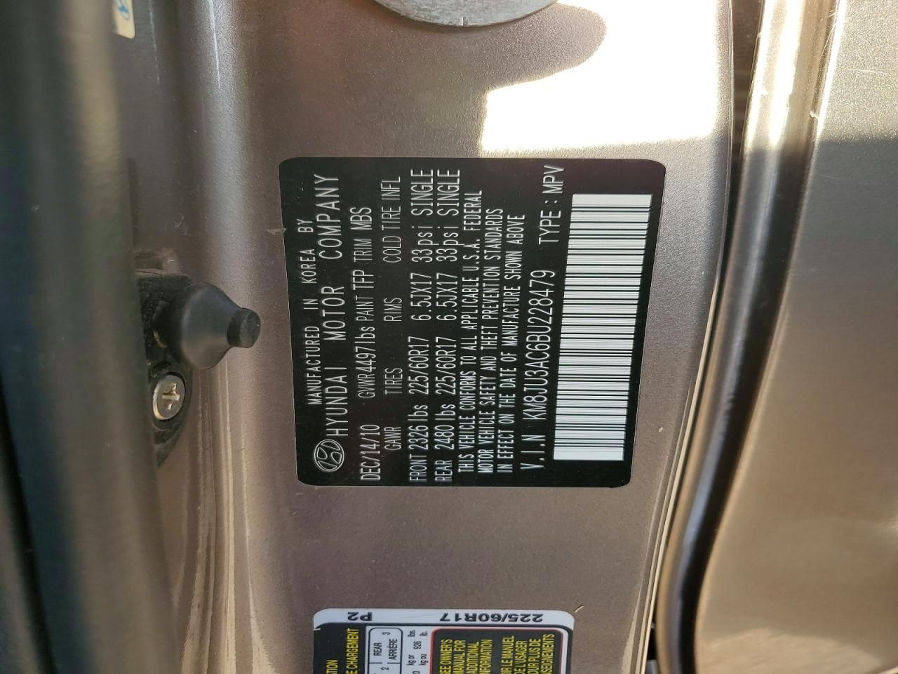 2011 Hyundai Tucson gls