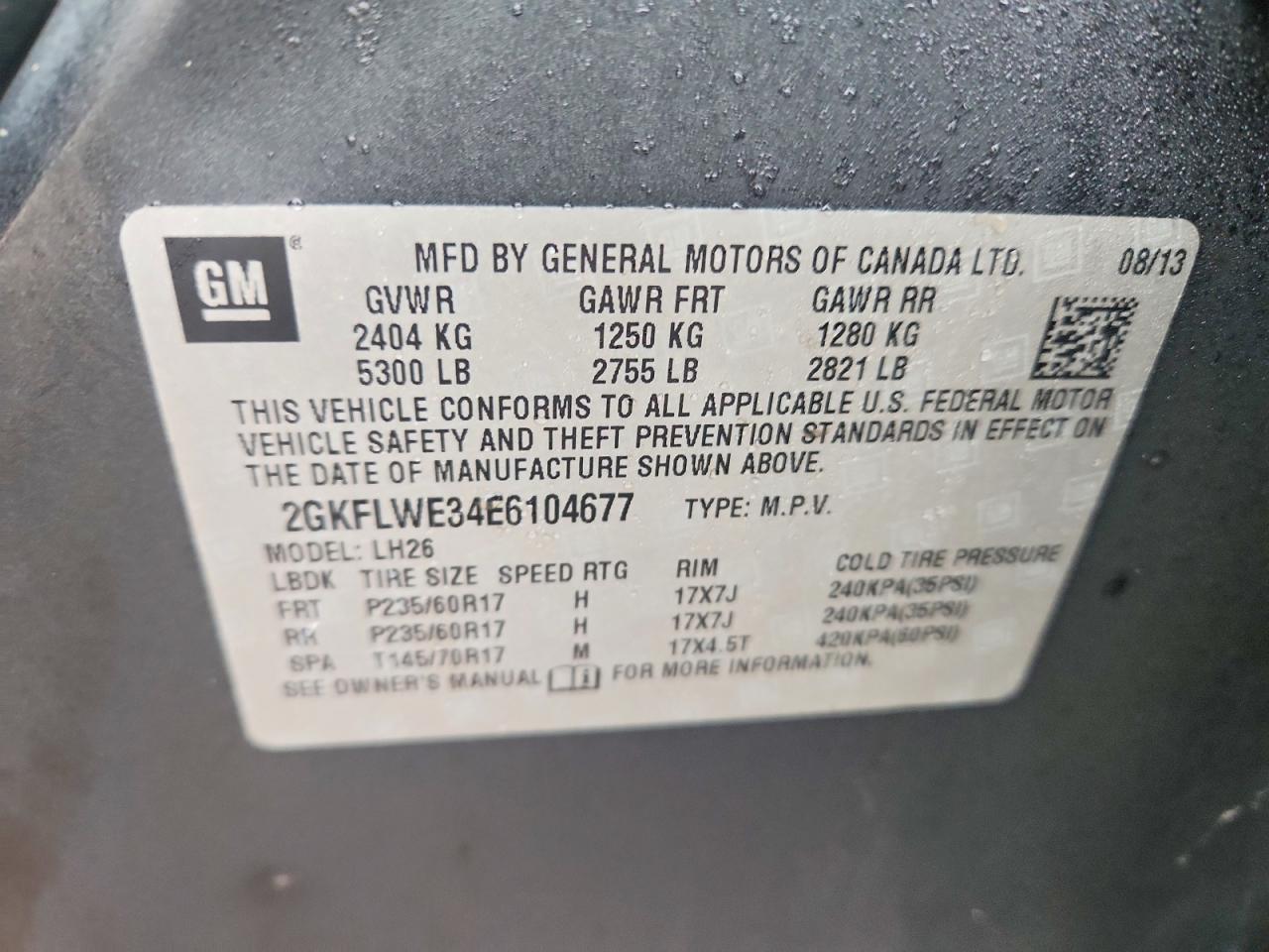 2014 GMC Terrain sle