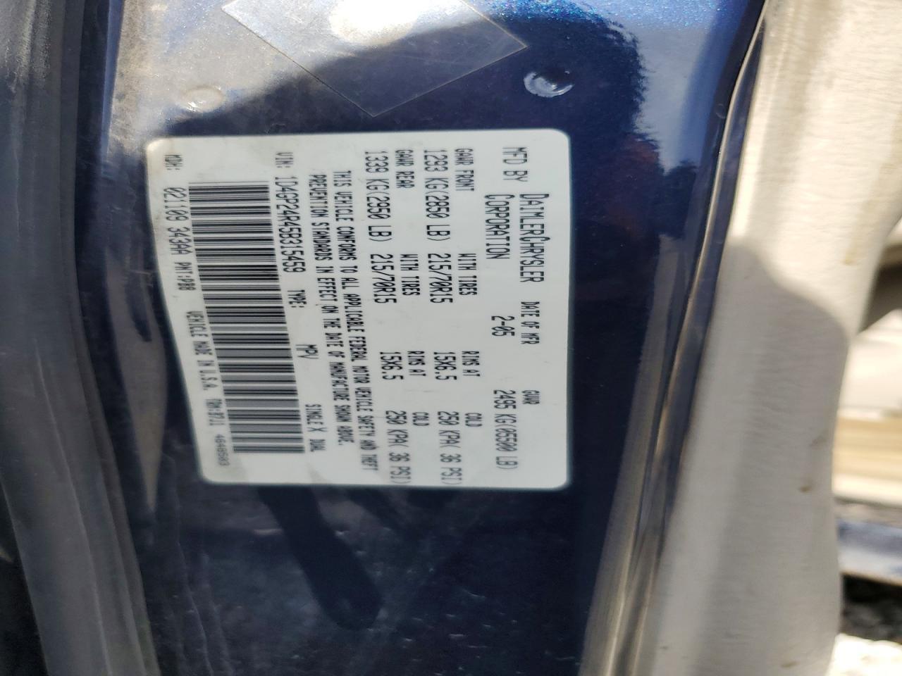 2005 Dodge Grand Caravan se