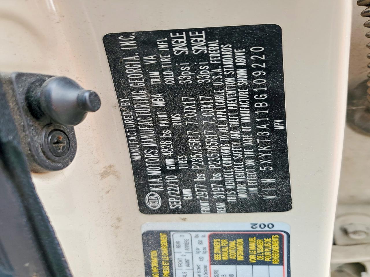 2011 KIA Sorento Base