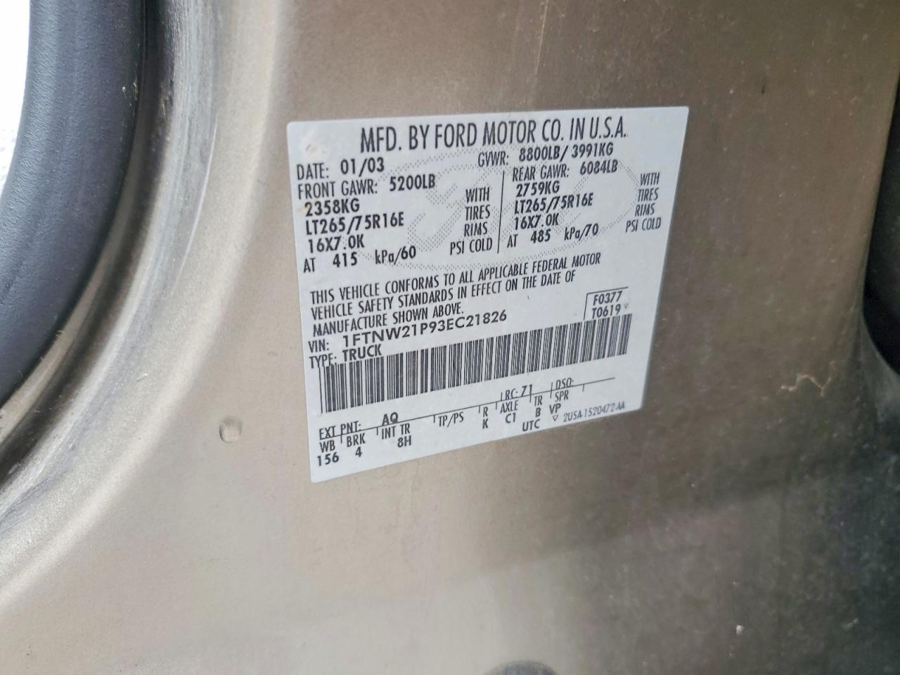2003 Ford F250 Super Duty