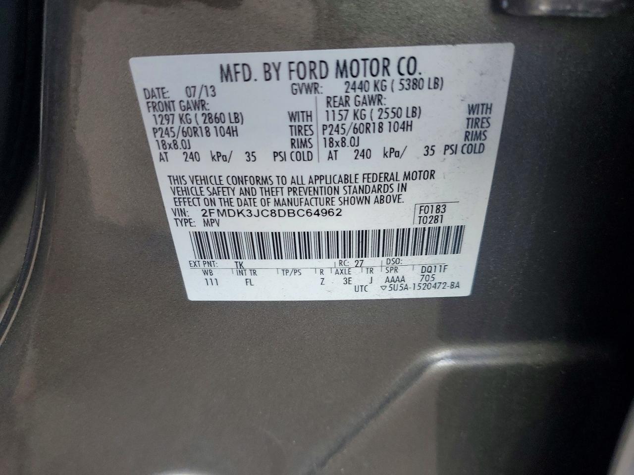 2013 Ford Edge sel