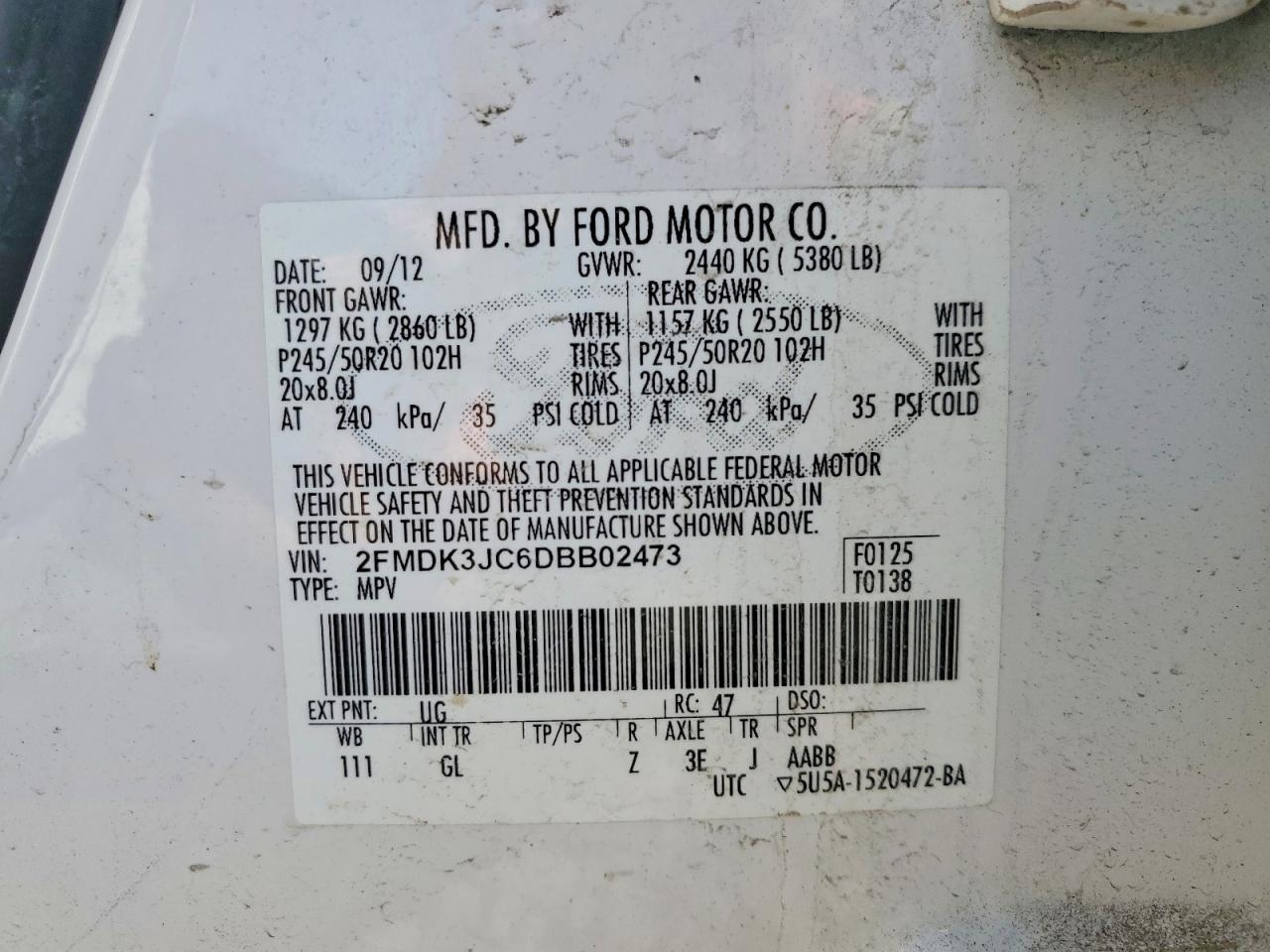 2013 Ford Edge sel