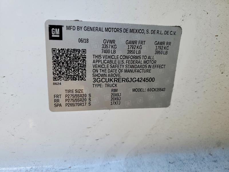 2018 Chevrolet Silverado K1500 lt