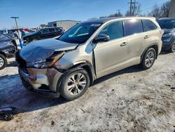 Toyota Highlander salvage cars for sale: 2015 Toyota Highlander