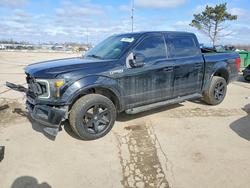 Salvage trucks for sale at Woodhaven, MI auction: 2018 Ford F150 Supercrew