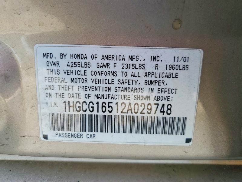 2002 Honda Accord ex