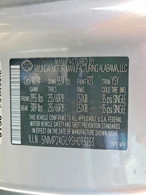 2025 Hyundai Santa fe sel
