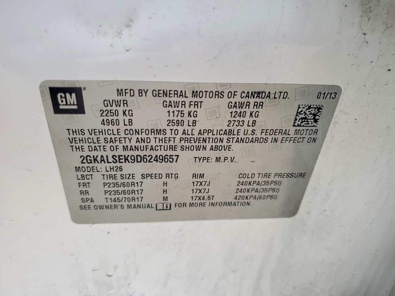 2013 GMC Terrain sle