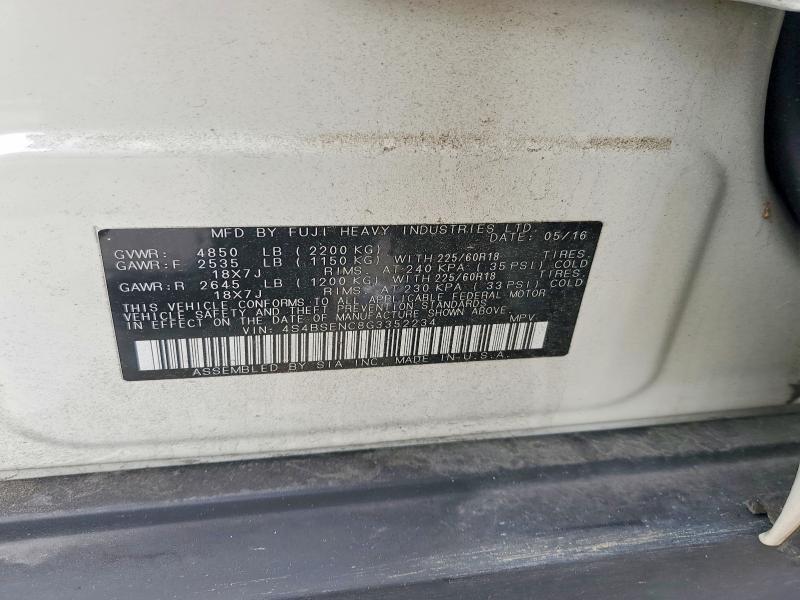 2016 Subaru Outback 3.6r Limited