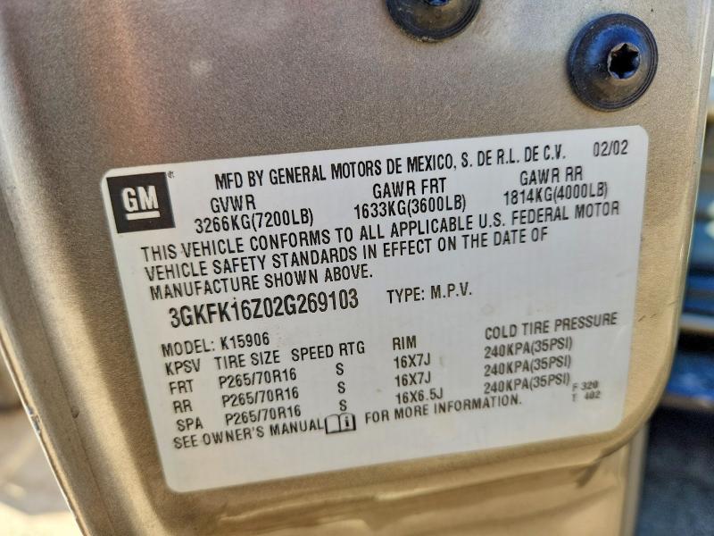 2002 GMC Yukon xl K1500