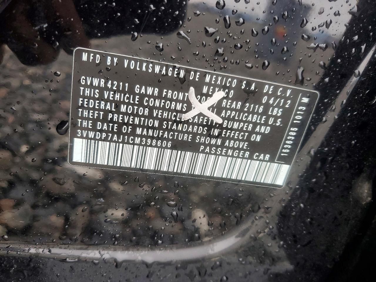 2012 Volkswagen Jetta se