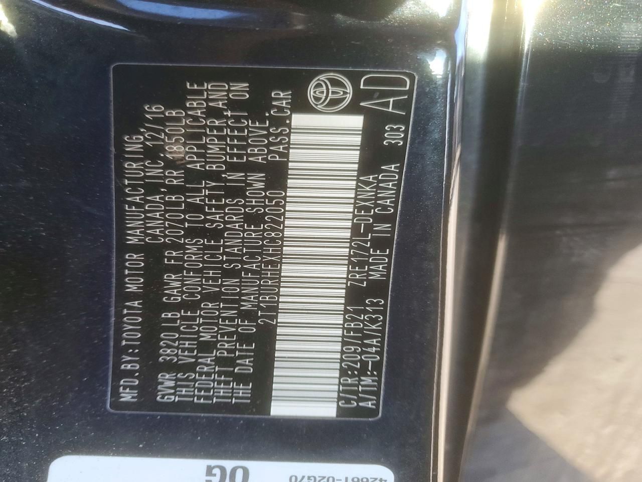 2017 Toyota Corolla l