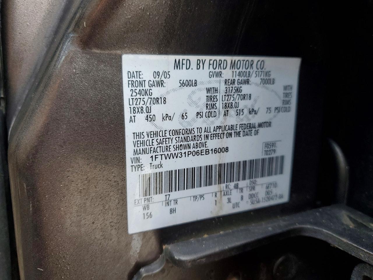 2006 Ford F350 SRW Super Duty