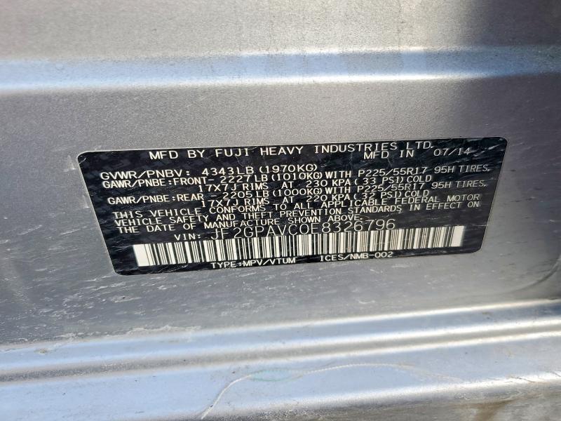 2014 Subaru Xv Crosstrek 2.0 Premium