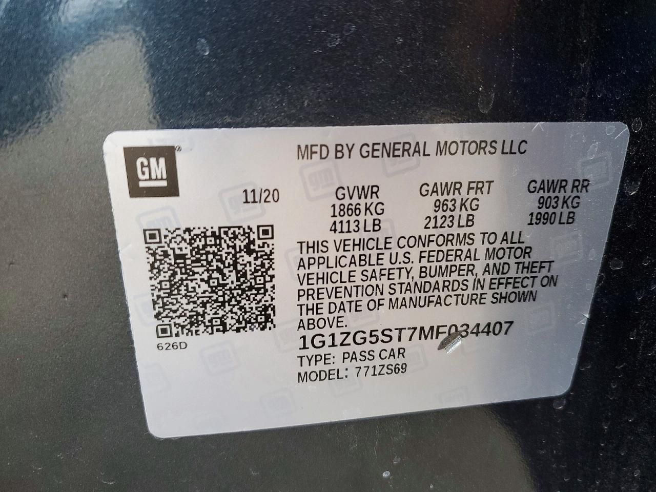 2021 Chevrolet Malibu rs