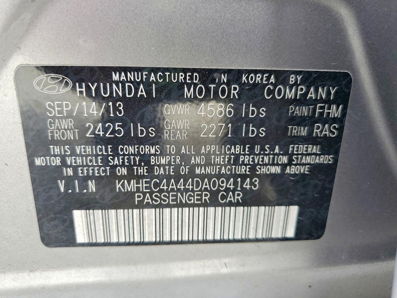 2013 Hyundai Sonata Hybrid