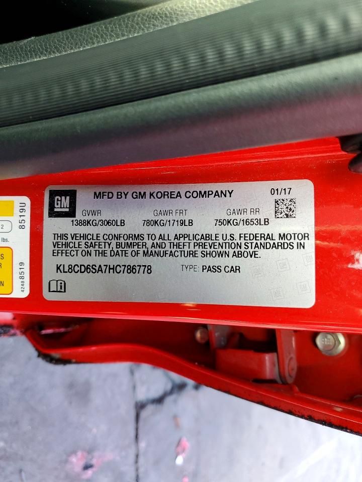 2017 Chevrolet Spark 1LT