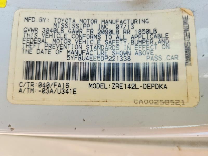 2013 Toyota Corolla Base