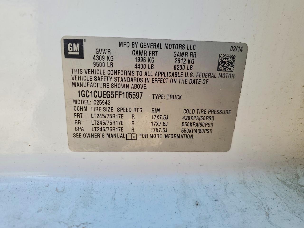 2015 Chevrolet Silverado C2500 Heavy Duty