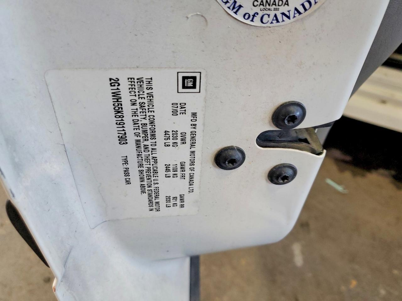 2001 Chevrolet Impala ls