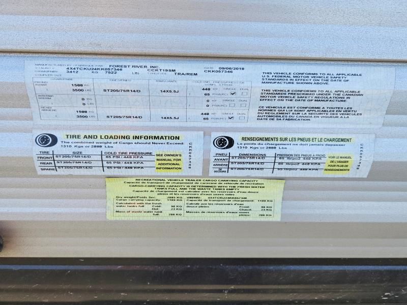 2019 Forest River 2019 Foresriver Grey Wolf Camper