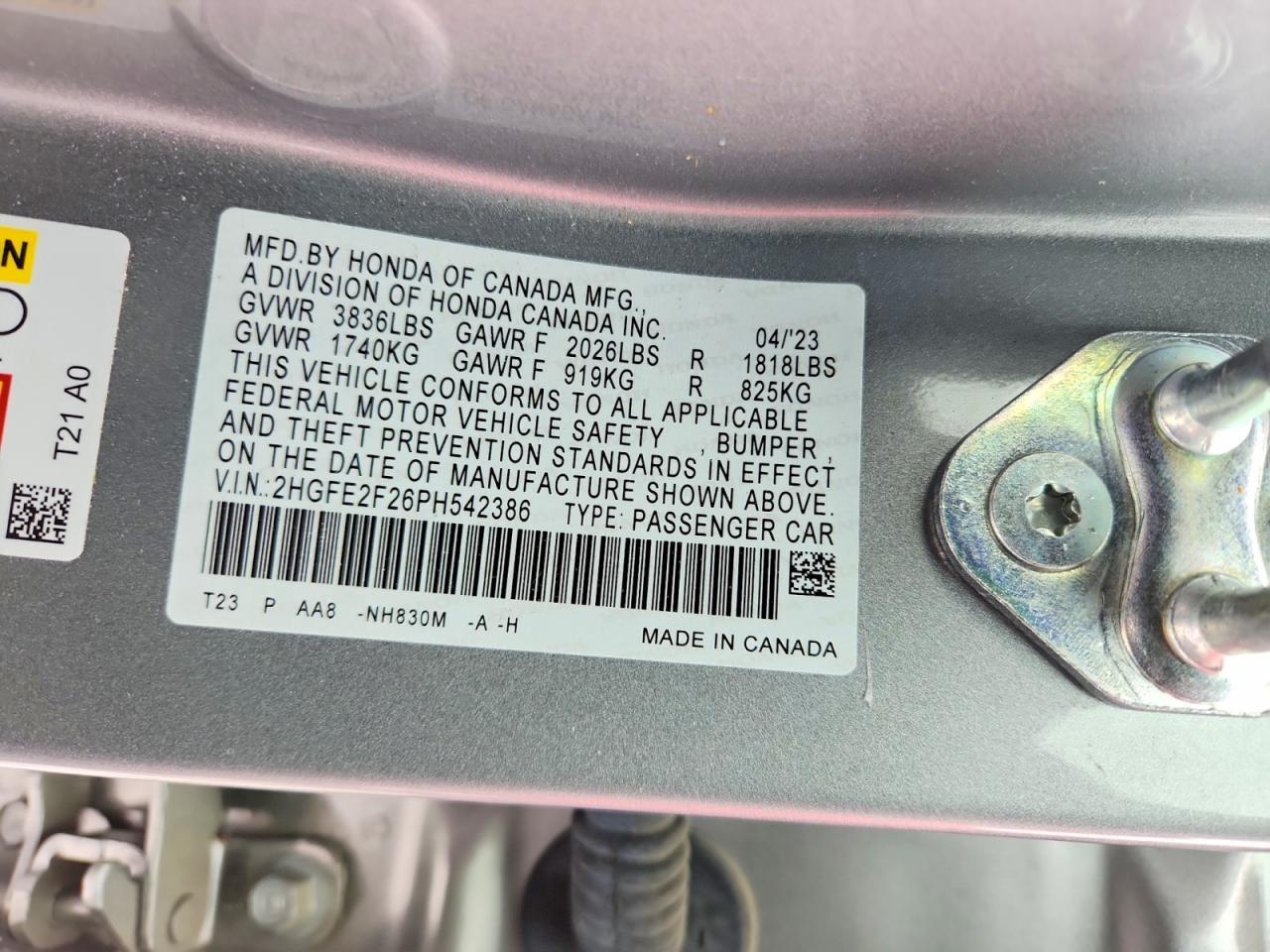 2023 Honda Civic lx