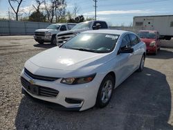 Chevrolet Malibu LS salvage cars for sale: 2018 Chevrolet Malibu LS