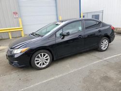 Honda Civic salvage cars for sale: 2012 Honda Civic EX