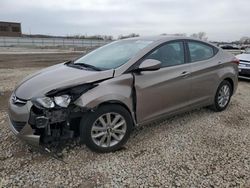 Salvage cars for sale from Copart Kansas City, KS: 2015 Hyundai Elantra SE