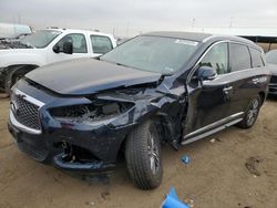 Infiniti QX60 salvage cars for sale: 2020 Infiniti QX60 Luxe