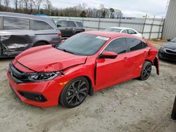 Honda salvage cars for sale: 2020 Honda Civic Sport