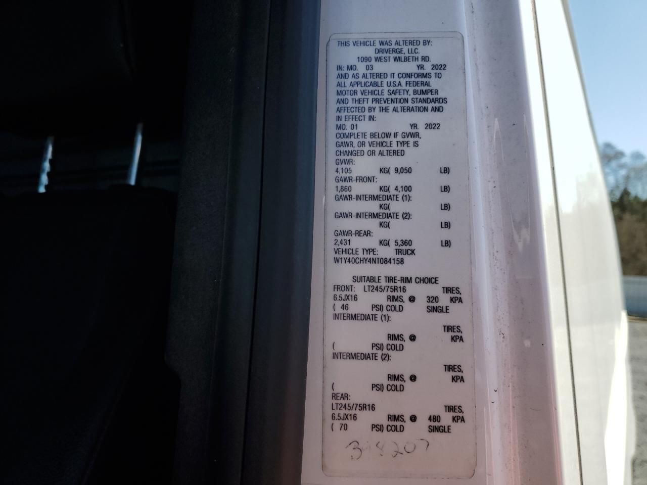 2022 Mercedes-Benz Sprinter 2500