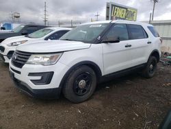 Salvage cars for sale from Copart Chicago Heights, IL: 2017 Ford Explorer Police Interceptor