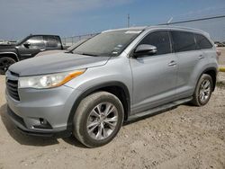 Toyota Highlander Vehiculos salvage en venta: 2014 Toyota Highlander XLE