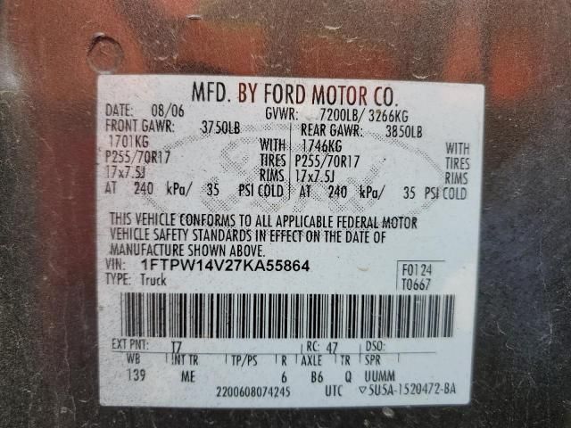 2007 Ford F150 Supercrew