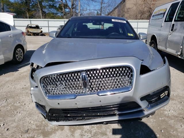 2018 Lincoln Continental Reserve