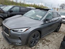 Infiniti salvage cars for sale: 2021 Infiniti QX50 Luxe