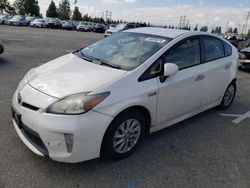 Salvage cars for sale from Copart Rancho Cucamonga, CA: 2013 Toyota Prius PLUG-IN