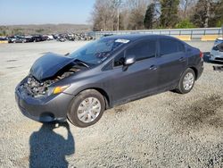 Honda Civic salvage cars for sale: 2012 Honda Civic LX